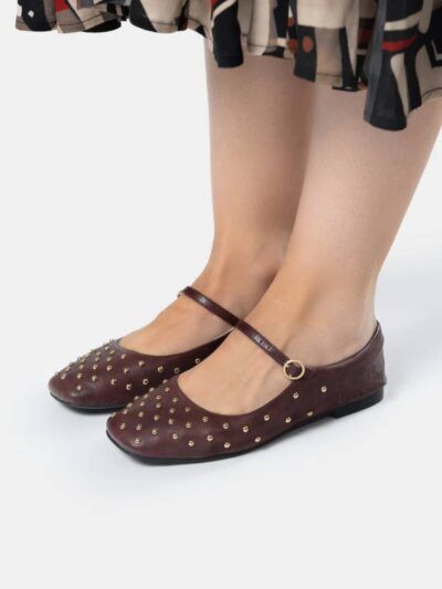 BAILARINAS TACHUELAS BURDEOS
