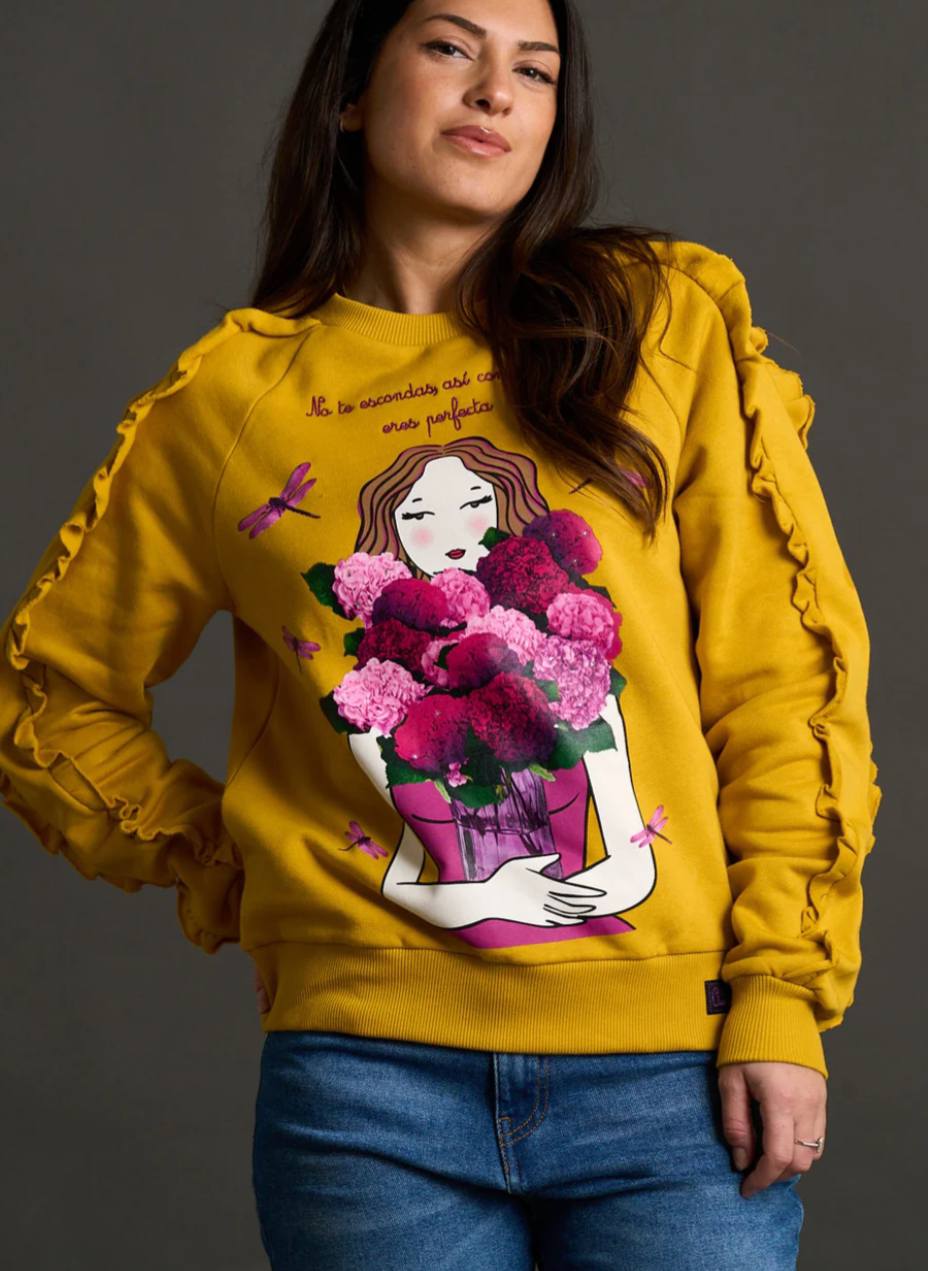 SUDADERA HORTENSIA BY ANANABEL LEE