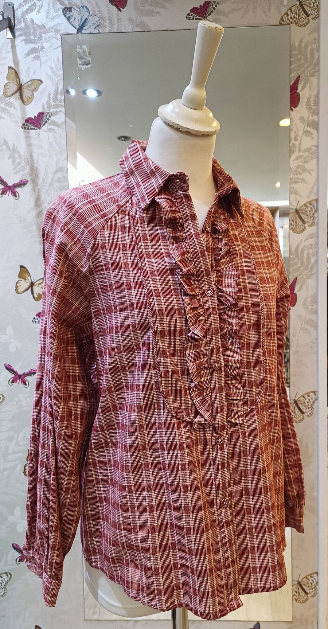 CAMISA ROMÁNTICA CUADROS