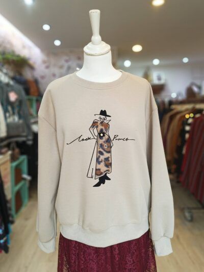 SUDADERA ILUSTRACIÓN FEMENINA